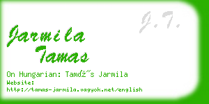 jarmila tamas business card